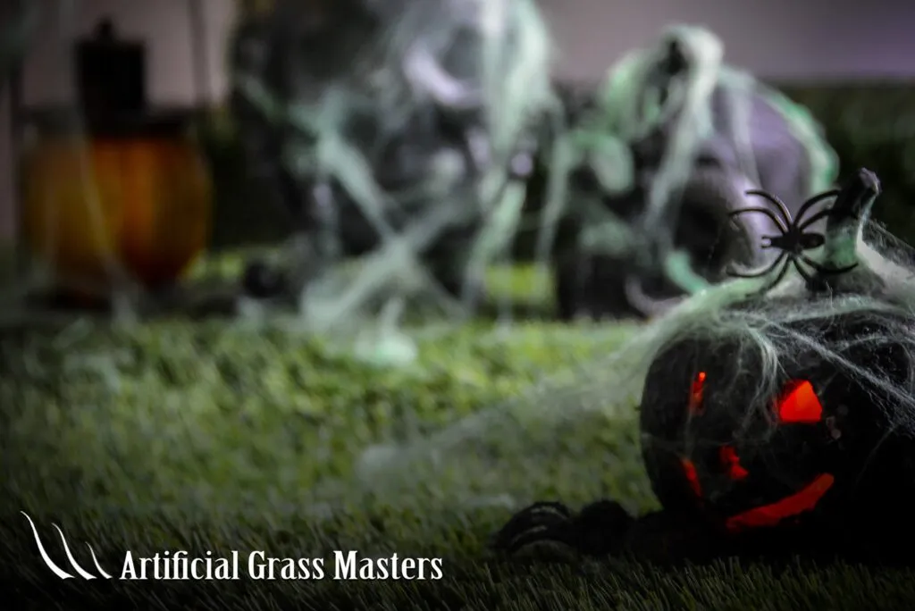 artificial grass masters halloween post