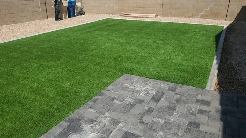 catalina rio pavers with slant curbing