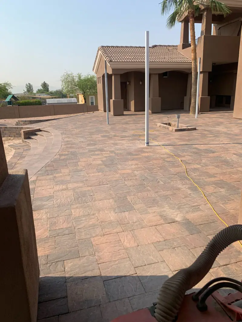 backyard paver oasis