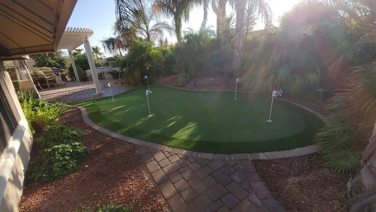 backyard circle putting green course