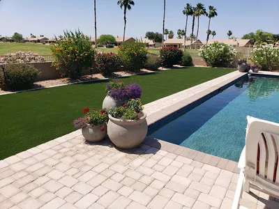 green artificial grass